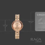 Titan Raga Contempore Quartz Analog Rose Gold Dial Rose Gold Metal Strap Watch For Women - Image 5