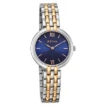 Titan Workday Wonders Quartz Analog Blue Dial Two Toned Metal Strap Watch For Women - Image 2