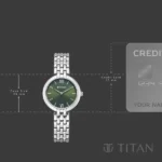 Titan Workday Wonders Quartz Analog Green Dial Silver Metal Strap Watch For Women - Image 6