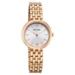 Titan Workday Wonders Quartz Analog Blue Dial Two Toned Metal Strap Watch For Women (Copy) - Image 2