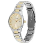 Titan Workday Wonders Quartz Analog Champagne Dial Two Toned Metal Strap Watch For Women - Image 3