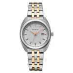 Titan Work Essentials Quartz Analog Silver Dial Two Toned Metal Strap Watch For Women