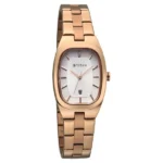 Titan Work Essentials Quartz Analog Silver Dial Rose Gold Metal Strap Watch For Women - Image 2
