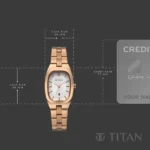 Titan Work Essentials Quartz Analog Silver Dial Rose Gold Metal Strap Watch For Women - Image 4