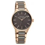 Titan Work Essentials Quartz Analog Brown Dial Two Toned Metal Strap Watch For Women - Image 2