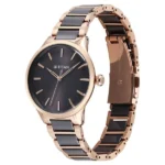Titan Work Essentials Quartz Analog Brown Dial Two Toned Metal Strap Watch For Women - Image 3