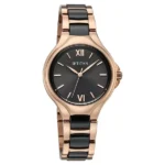 Titan Work Essentials Quartz Analog Black Dial Two Toned Metal Strap Watch For Women - Image 2