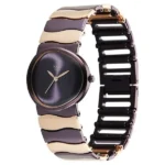 Titan Raga Sierra Quartz Analog Prune - Purple Dial Two Toned Metal Strap Watch For Women - Image 2