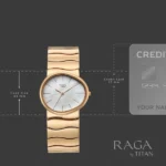 Titan Raga Sierra Quartz Analog White Dial Rose Gold Metal Strap Watch For Women - Image 5