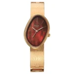 Titan Raga Sierra Quartz Analog Amber - Brown Dial Rose Gold Metal Strap Watch For Women