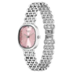 Titan Raga Spotlight Quartz Analog Pink Dial Silver Metal Strap Watch For Women - Image 3