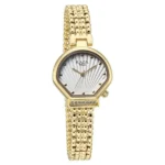 Titan Raga Spotlight Quartz Analog White Dial Golden Metal Strap Watch For Women - Image 2
