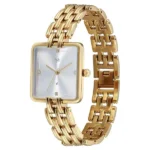 Vyb Minimalist By Fastrack Quartz Analog Silver Dial Golden Metal Strap Watch For Girls - Image 2