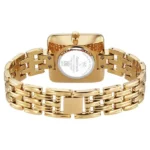 Vyb Minimalist By Fastrack Quartz Analog Silver Dial Golden Metal Strap Watch For Girls - Image 4