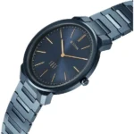 Edge Meister Quartz Analog Blue Dial Blue Stainless Steel Strap Watch For Men - Image 4