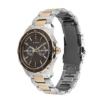 Titan Regalia Opulent Two-Eye Multifunction Brown Panda Dial Rose Gold And Steel Bimetal Strap Watch For Men - Image 2