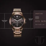 Titan Neo Splash Quartz Multifunction Brown Dial Stainless Steel Strap Watch for Men - Image 5