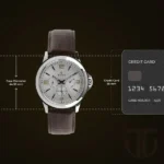 Titan Quartz Multifunction Silver Dial Leather Strap Watch for Men - Image 4