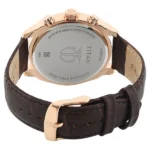 Titan Quartz Multifunction Black Dial Leather Strap Watch for Men - Image 3