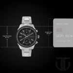 Titan Men's Metropolitan Luxe: Multifunction dark grey Dial with Two-Tone Stainless Steel Bracelet Watch - Image 4