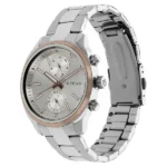Titan Workwear Quartz Multifunction Silver Dial Stainless Steel Strap Watch for Men