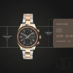 Titan Men's Metropolitan Luxe: Multifunction Black Dial with Two-Tone Stainless Steel Bracelet Watch - Image 5