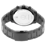 Titan Men's Metropolitan Luxe: Multifunction Mono black Dial with Two-Tone Stainless Steel Bracelet Watch - Image 3