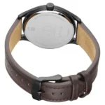 Titan Men's Minimalist Zen Watch Black: Sleek Leather Strap with Contrast Hands - Image 4
