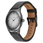 Titan Neo Basics Analog with Gray Dial Gray Leather Strap Watch for Men - Image 2