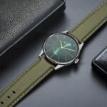 Titan Men's Urban Edge Lustrous Green Dial Leather Watch - Image 2