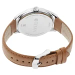 Titan Men's Urban Edge Lustrous White Dial Leather Watch - Image 3