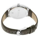 Titan Men's Urban Edge Lustrous Olive Dial Leather Watch - Image 3