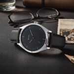 Titan Workwear Quartz Analog Black Dial Black Leather Strap Watch For Men - Image 2