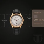 Titan Neo Economy Quartz Analog with Date Silver Dial Black Leather Strap Watch For Men - Image 5