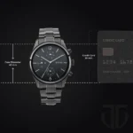 Titan Workwear Multifunction Black Dial Black Metal Strap Watch For Men - Image 5