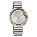 Fastrack Groove Analog with Silver Dial Silver Metal Strap Watch for Girls