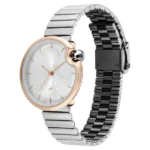 Fastrack Groove Analog with Silver Dial Silver Metal Strap Watch for Girls - Image 2