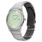 Titan Classique Slim Wear Quartz Analog Pastel Green Dial Silver Stainless Steel Strap Refined Formal Dress Men's Watch - Image 2