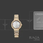 Titan Raga Spotlight Quartz Analog Mother of Pearl Dial Rose Gold Metal Strap Watch For Women - Image 5