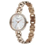 Titan Raga Spotlight Quartz Analog Silver Dial Rose Gold Metal Strap Watch For Women - Image 2