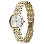 Titan Raga Spotlight Quartz Analog White Dial Golden Metal Strap Watch For Women - Image 2