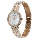 Titan Raga Spotlight Quartz Analog White Dial Rose Gold Metal Strap Watch For Women - Image 2