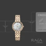 Titan Raga Spotlight Quartz Analog White Dial Rose Gold Metal Strap Watch For Women - Image 5