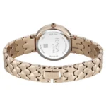 Titan Raga Spotlight Quartz Analog White Dial Rose Gold Metal Strap Watch For Women - Image 4