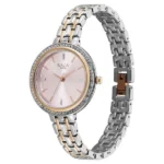 Titan Raga Spotlight Quartz Analog Pink Dial Two Toned Metal Strap Watch For Women - Image 2