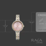 Titan Raga Spotlight Quartz Analog Pink Dial Two Toned Metal Strap Watch For Women - Image 5