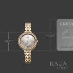 Titan Raga Spotlight Quartz Analog Silver Dial Rose Gold Metal Strap Watch For Women - Image 5
