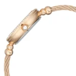 Titan Raga Spotlight Quartz Analog White Dial Rose Gold Metal Strap Watch For Women - Image 4