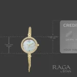 Titan Raga Spotlight Quartz Analog White Dial Golden Metal Strap Watch For Women - Image 5
