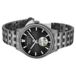 Kenneth Cole Automatic Black Dial Grey Stainless Steel Strap Watch For Men - Image 3